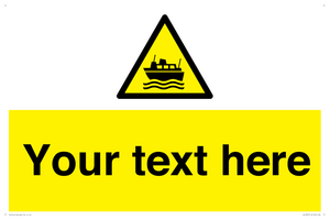 Custom warning ferries crossing vessels
